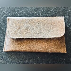 Stylish Tan Leather Clutch